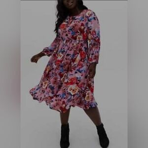 Torrid tie neck dress